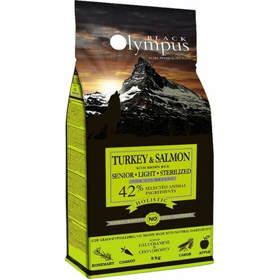 Black Olympus Senior Light Sterilized Turkey & Salmon 2 kg