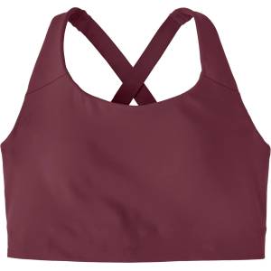 Patagonia Дамски спортен сутиен Patagonia Women's Shadowlite High Impact Adjustable Bra Sports bra - Berry Fig (114-3250-0514)