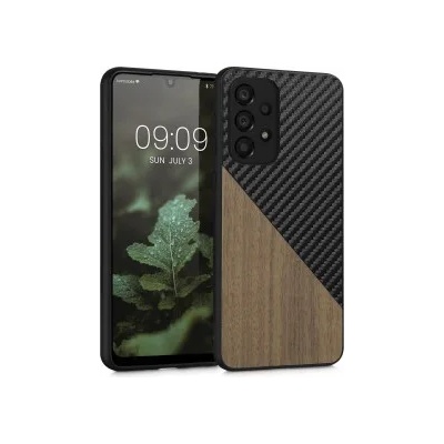 kwmobile Твърд калъф за Samsung Galaxy A33 5G - тъмнокафяв