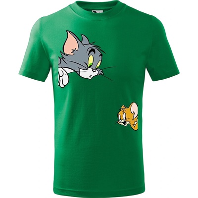 Handel detské tričko Tom a Jerry trávová zelená
