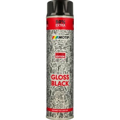 Motip Rallye univerzálny akrylátový lak 600 ml čierny lesk