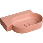 Omnires Lavoar suspendat Omnires Ovo M+ finisaj coral mat 64.5 cm stanga (OVO645UWLCO)