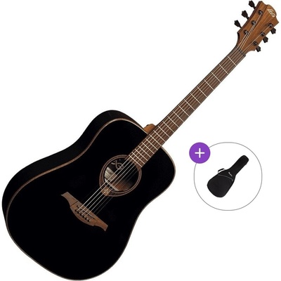 LÂG GUITARS Tramontane 118 T118D Basic SET Black Акустична китара