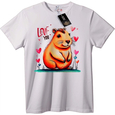 NOONEBRAND Тениска Love You Hamster - S, Black