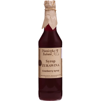 Piwniczka Babuni Brusnicový Sirup 0,5 l