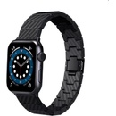 Pitaka Carbon Fiber remienok pre Apple Watch 45 mm / 44 mm / 42 mm čierny AWB1003