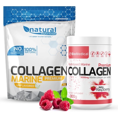 Collagen Premium hydrolyzovaný rybací kolagén Stevia Apple Fresh 300 g