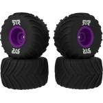 Arrma колело с гума dBoots Chevron MT, джанта лилава (4): GROM
