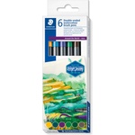 STAEDTLER Акварелни флумастри Staedtler DJ, двувърхи, 6 цвята, ASIA (34188-А-ASIA)