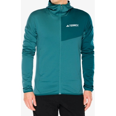 adidas Terrex Xperior Light Fleece Hooded Jacket preloved teal/mystery green