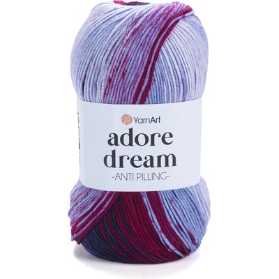 Yarn Art Adore Dream 1075 modrá, fialová, bordó