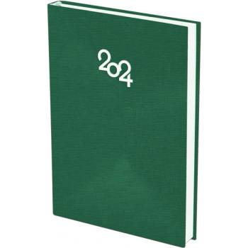 Бележник с дати А5 книговинил 168 листа Зелен (2011016-03-42014)