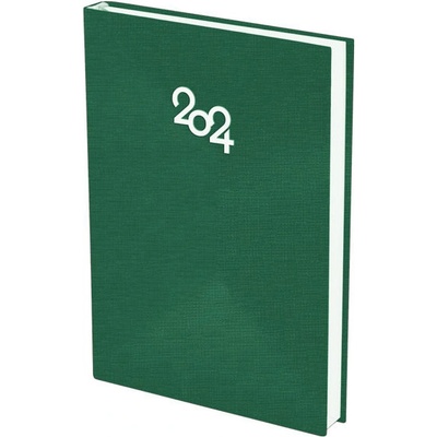 Бележник с дати А5 книговинил 168 листа Зелен (2011016-03-42014)