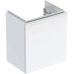 Geberit iCon - Шкафче за умивалник, 37x42x28 см, 1 врата, панти отляво, лъскаво бяло 502.301. 01.1 (502.301.01.1)