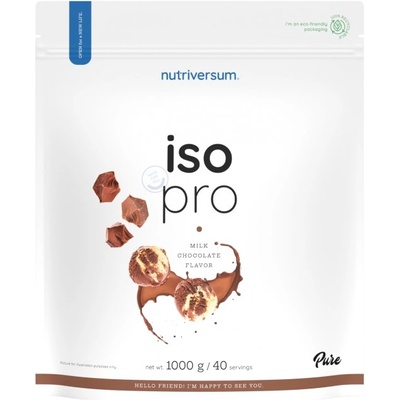 Nutriversum Iso Pro Pure Whey | Isolate with N-Zyme System [1000 грама] Млечен шоколад