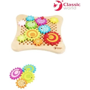 Image 1 of Classic World Дървен пъзел със зъбчати колела - Classic World