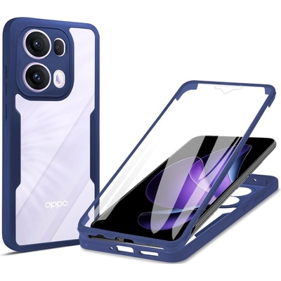 Techsuit Калъф за Oppo Reno13 Pro - ColorVerse 360 Series + Screen Protector - Син