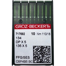 IHLY PRE ŠIJACIE STROJE GROZ BECKERT STĘBNÓWKA 135x5 DPx5 110/18 SES