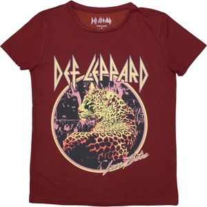 Def Leppard Love Bites Red L Дамски Риза (DEFLTS45LR03)