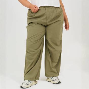 Brave Soul Панталони Brave Soul BS Plus Size Utility Cargo Parachute Trousers - Khaki