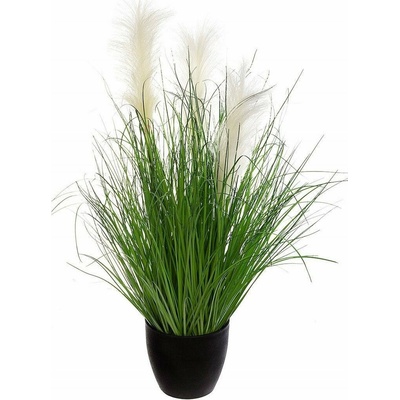 Atmosphera Umělá tráva v černém květináči, 70 cm