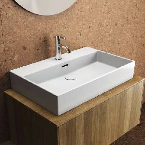 Ideal Standard Atelier Conca стенен долен шкаф, цвят тъмен орех, 1 чекмедже и плот с централен изрез 80 см (T3929Y5)