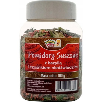 Royal Brand Paradajky sušené s bazalkou a medvedím cesnakom 100 g