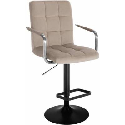 LuxuryForm Design Verona Velur na čiernom tanieri latte