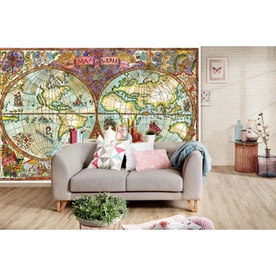 Dimex MA-5-1557 Samolepicí vliesová fototapeta na zeď Ilustrace světa rozměry 375 x 250 cm