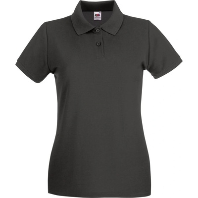 Fruit of the Loom LADY-FIT PREMIUM POLO / Дамска поло тениска с къс ръкав - антрацит L (163030a3703)