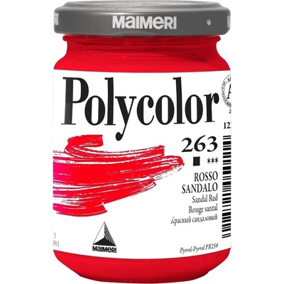 Maimeri Vynil Polycolor АКРИЛНА боя Sandal Red 263 140 ml 1 бр (M1220263)