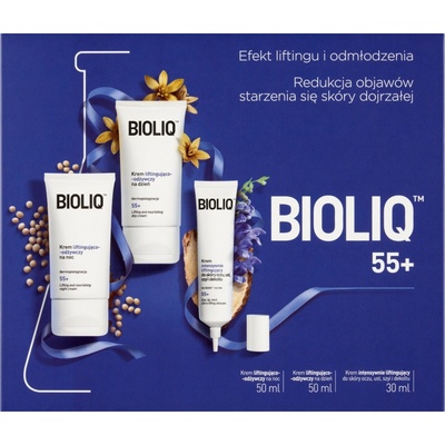 Bioliq 55+ denní krém 50 ml + noční krém 50 ml + oční krém 30 ml