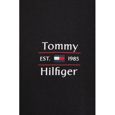 Tommy Hilfiger Памучен суичър Tommy Hilfiger в черно с принт MW0MW38673 (MW0MW38673)