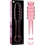 CupidOn USA Nebula серия от ibiza - модел 20 дилдо боросиликатно стъкло розов 20.5 см диаметър 3 см