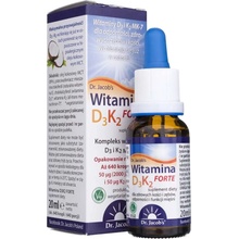 Dr. Jacob's Vitamín D3+K2 kvapky 20 ml