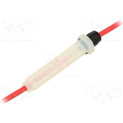OPTIFUSE LPA-05W-14R Zásuvka; 6,3x32mm; Imax: 20A; Kontakty: mosaz; Výv: vodiče; 14AWG