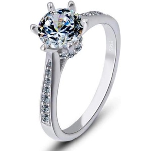 Silenti Jewelry Сребърен пръстен "Смирение" - 6 - 52мм (16.6мм диам. )