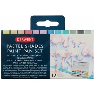 Derwent Pastel Shades Sada akvarelových barev v pastelových odstínech 12 ks