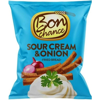 Bon Chance smažené chlebové tyčinky zakysaná smetana & jarní cibulka 150 g