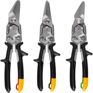 TOUGHBUILT Комплект ножици за ламарина toughbuilt tb-h4s3-60/ 3бр (tb-h4s3-60)