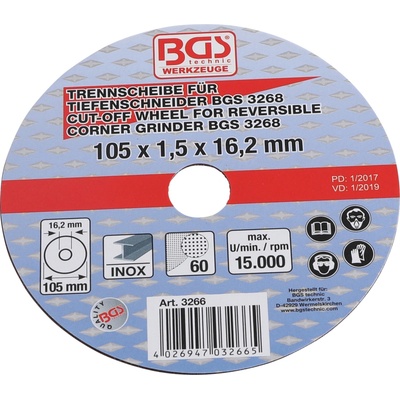 BGS Rezný kotúč 105 x 1,5 mm 3266