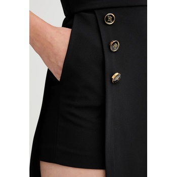 Elisabetta Franchi Рокля Elisabetta Franchi в черно къса с кройка по тялото AB82457E2 (AB82457E2)
