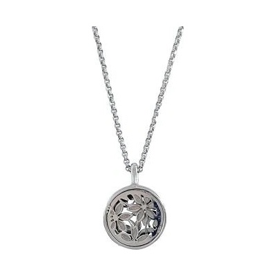 Infinity Silver Stříbrný náhrdelník s kytičkami 56006345