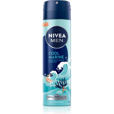 Nivea MEN Cool Marine антиперспирант-спрей 150ml