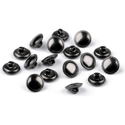 Kovový knoflík velikost 20" Varianta: 2 nikl černý, Balení: 50 ks