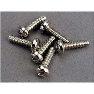 Traxxas кръстата винт 3x10mm полукръгла глава цинк. (6)