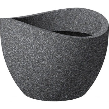 Scheurich Květináč 250 černý granit 30 cm