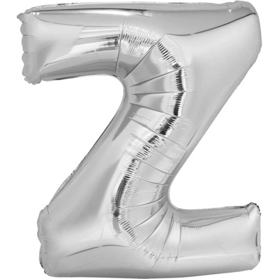 Amscan balónek písmeno Z 86 cm stříbrný