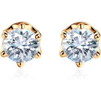 SAVICKI Обеци Savicki: двуцветно злато, лабораторни диаманти