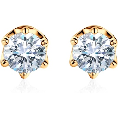 SAVICKI Обеци Savicki: двуцветно злато, лабораторни диаманти